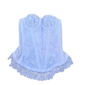 Y2K Vintage White Lace Bustier – Fairy Grunge Corset